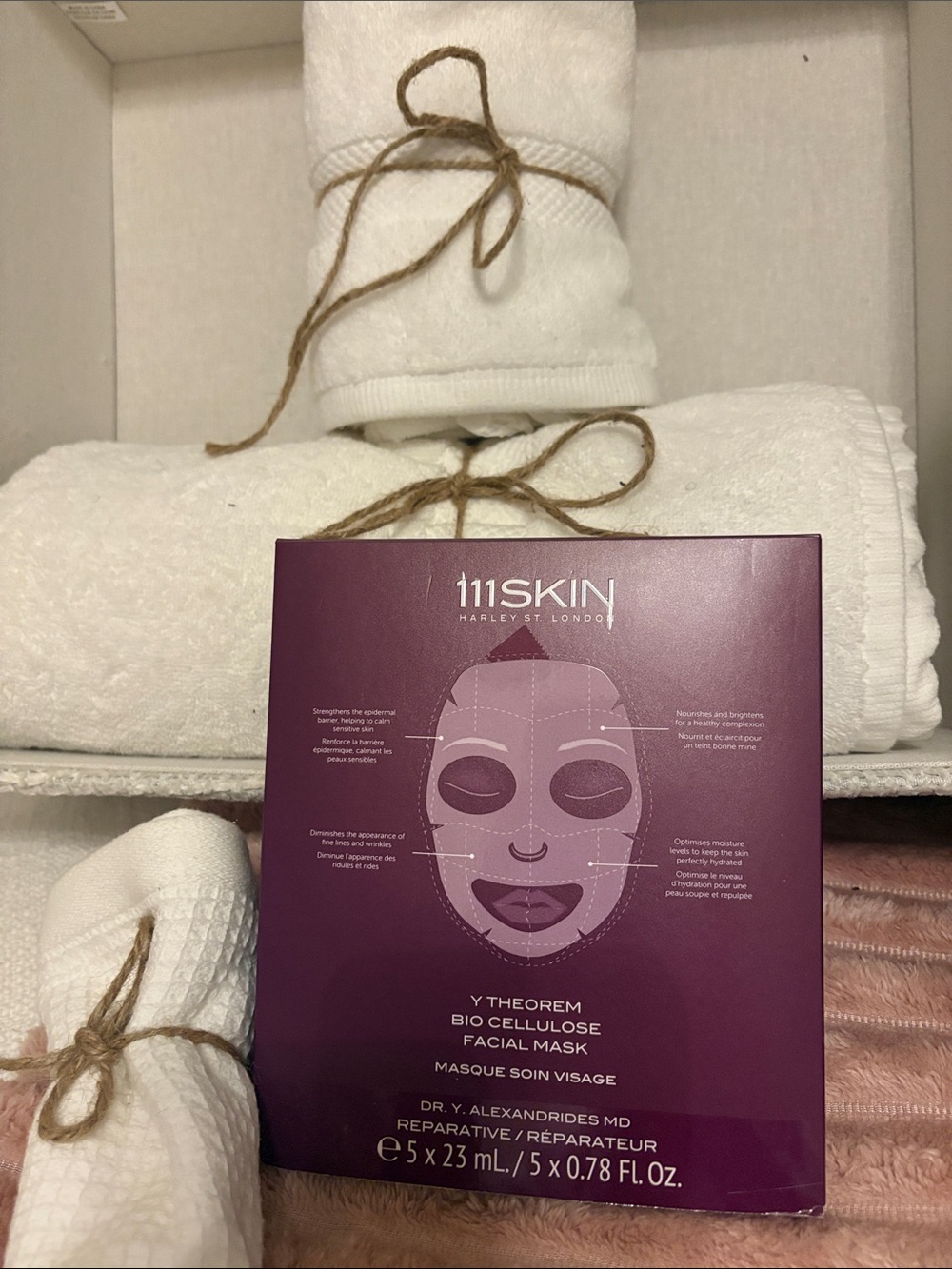 111SKIN Y Theorem Bio Cellulose Facial Mask – Purple Packaging